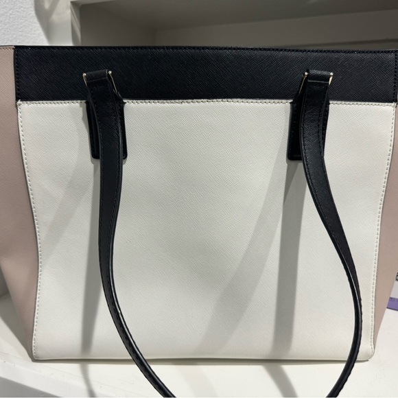 Kate Spade Black and White Color-Blocked Tote - Picture 2 of 3